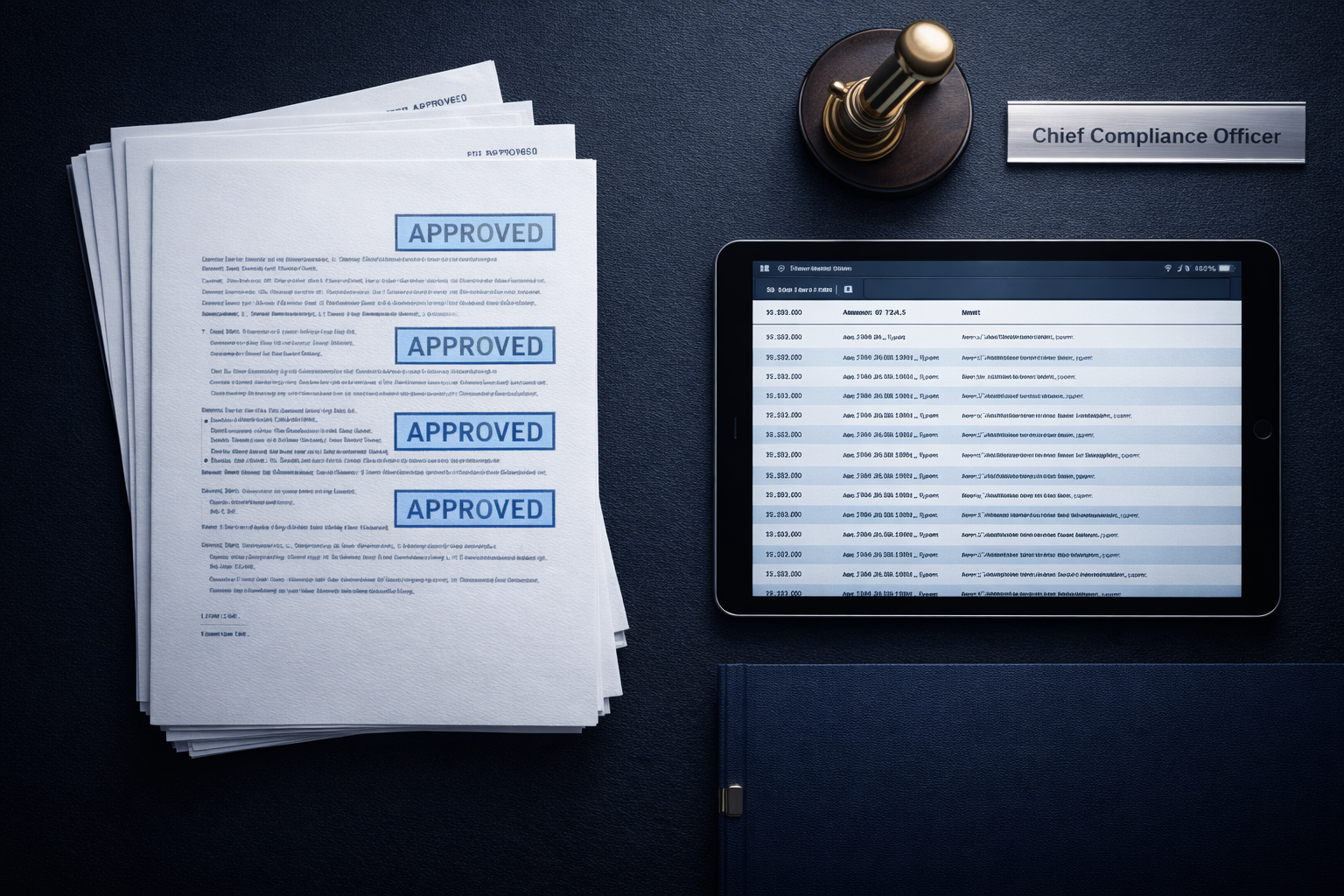 Compliance documentation and audit trail