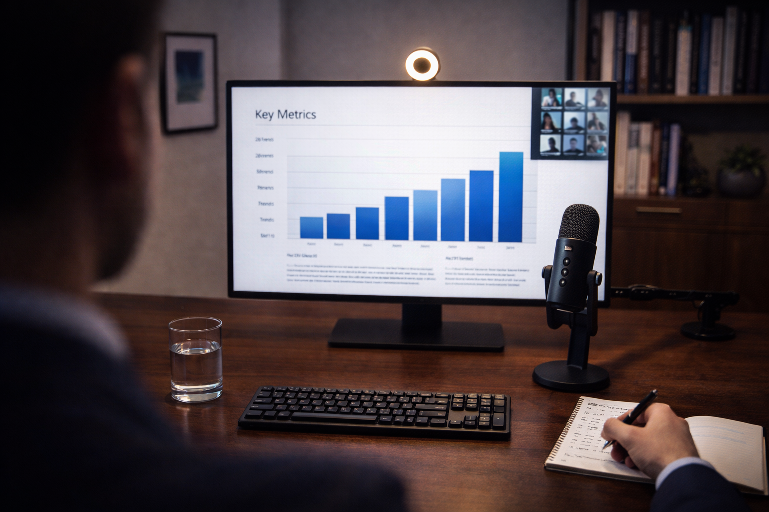 Professional webinar setup